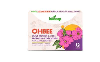 Ohbee Cistus, Propolis Ve Kekik İçeren Pastil Takviye Edici Gıda 12 ADET - 1