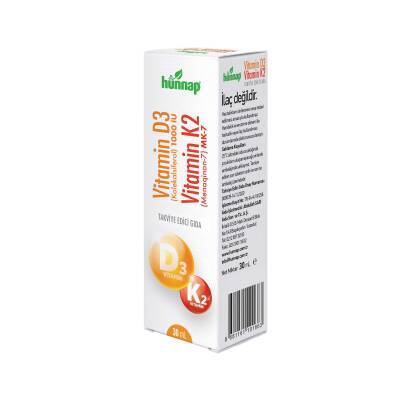 Vitamin D3 - K2 İçeren Takviye Edici Gıda 30 ML - 1